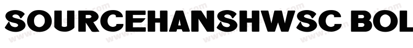 sourcehanshwsc bold字体转换